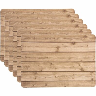 Orion Tischset UH 43 x 30 cm Holz, Set 6 St.