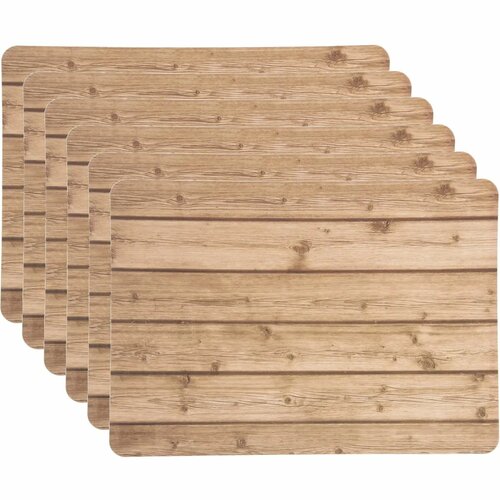 Orion Tischset UH 43 x 30 cm Holz, Set 6 St.