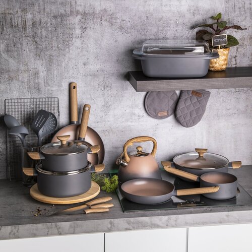 Valdinox Flacher Topf mit Deckel Morgan 26 cm, 3,4 l