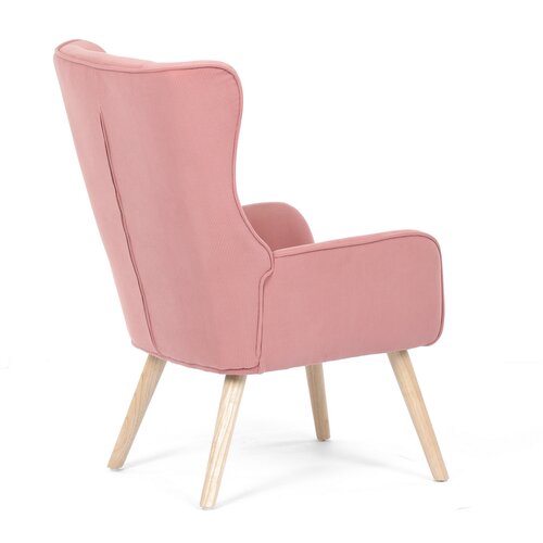 Fotoliu cu spătar înalt PINK2, roz
