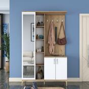 Zestaw do przedpokoju Ewe White and Walnut