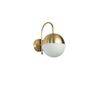 Nástenná lampa Küre Aplik Eskitme Beyaz Camli,biela/zlatá