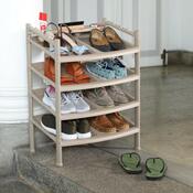 Schuhschrank 4 Etagen Braun 52 x 34 x 67 cm