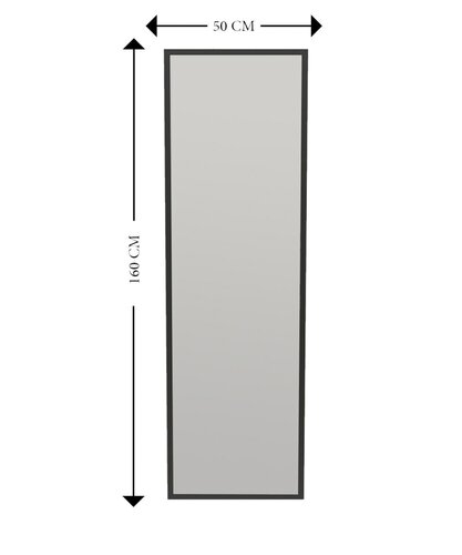 Zrcadlo Tessa Black 50 x 160 cm