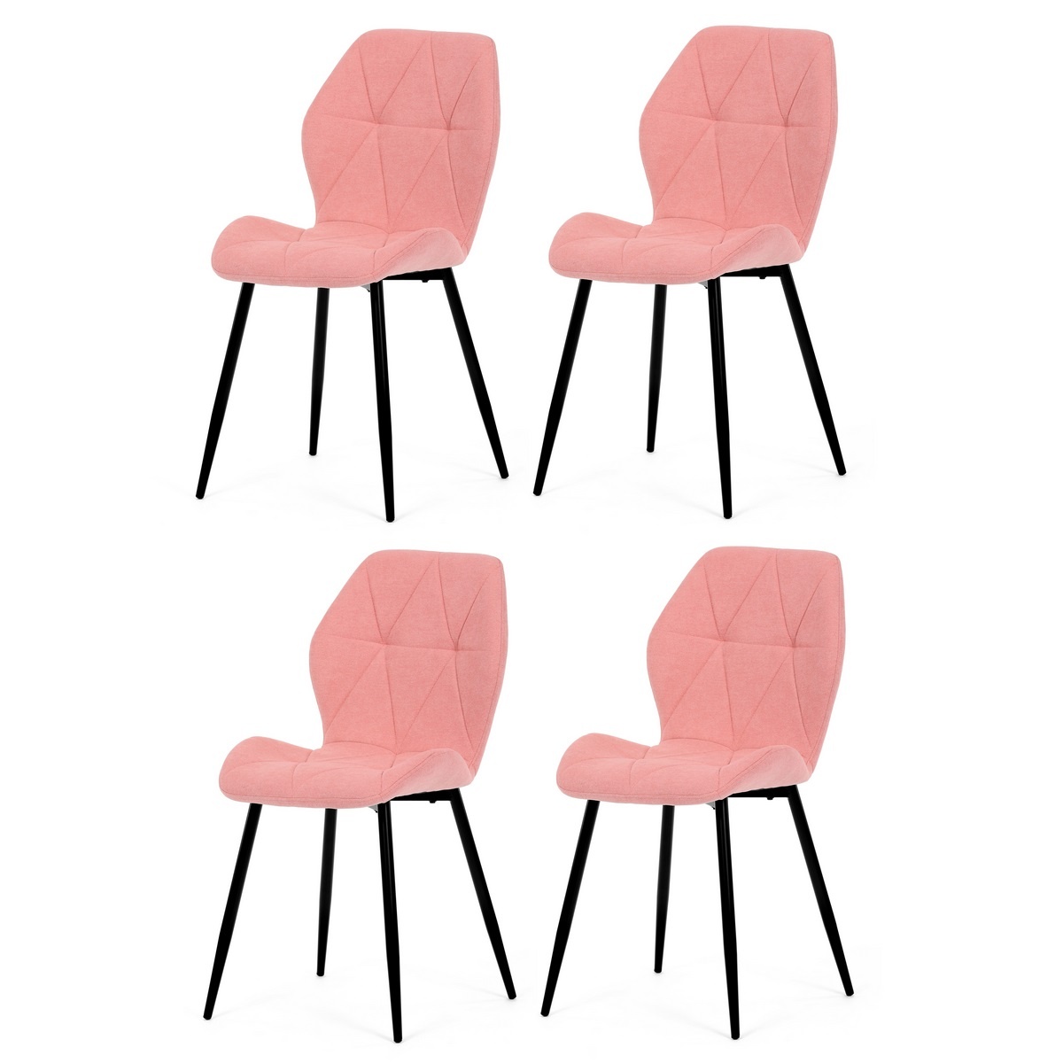 Sada jídelních židlí CT-285 PINK2, 4 ks