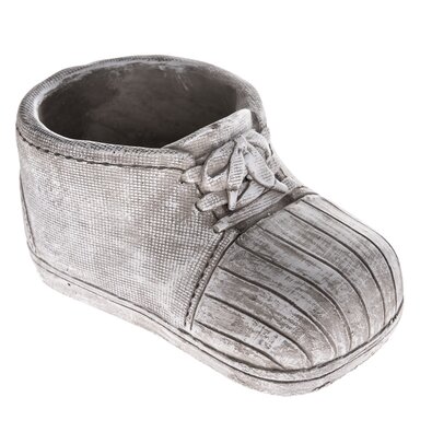 Decorațiune funerară Ghiveci de beton Pantof, 20 x 10,5 x 11 cm