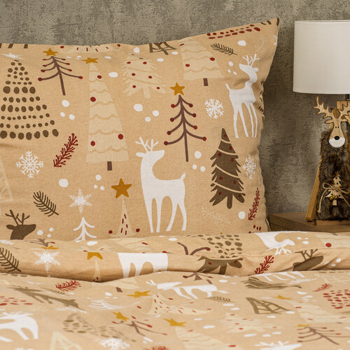 4Home Flanelno posteljno perilo Festive , 140 x220 cm, 70 x 90 cm