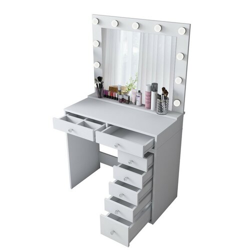 Kozmetický stolík Verona White