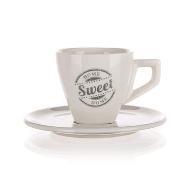 Banquet Filiżanka z talerzykiem SWEET HOME, 120 ml