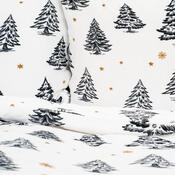 Lenjerie de pat din microflanel 4Home FrostedTrees, 140 x 200 cm, 70 x 90 cm