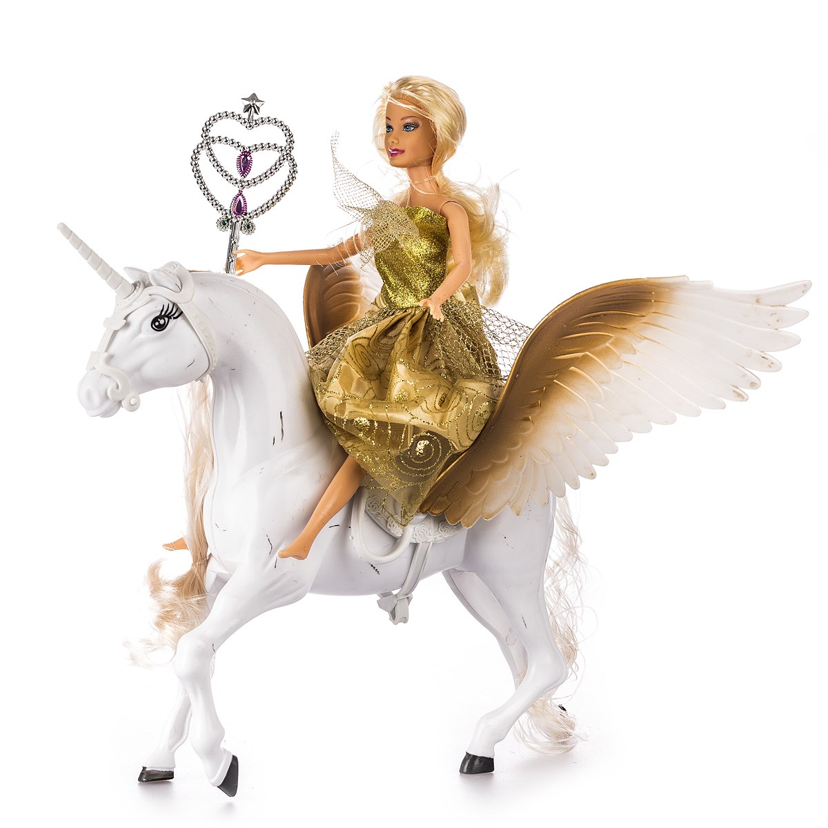 Bábika s jednorožcom, biela