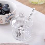 Altom Set of glass sugar bowl and milk jug Venus