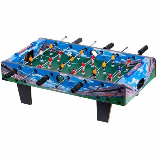 Ecotoys Stolní fotbal 70 x 36 cm, modrá