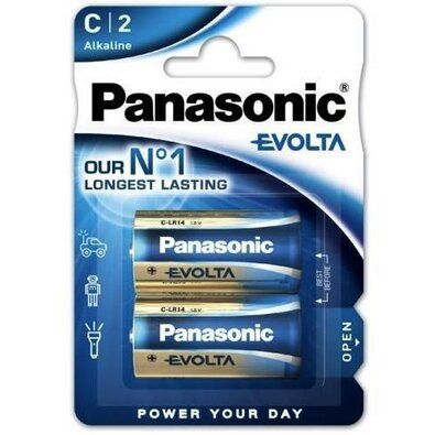 Set baterii Panasonic LR14EGE/2BP EVOLTA, 2 buc