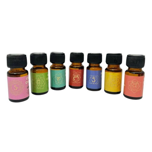 Arome Chakra vonný olej - 10 ml, sada 7 ks