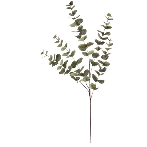 Eucalipt - ramură artificială, frunze mari, 100 cm, verde