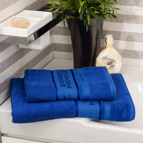 4Home Ręcznik Bamboo Premium niebieski 50 x 100 cm