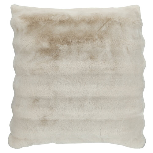 Pernă decorativă din blană artificială VELV FUR, 60 × 60 cm, bej