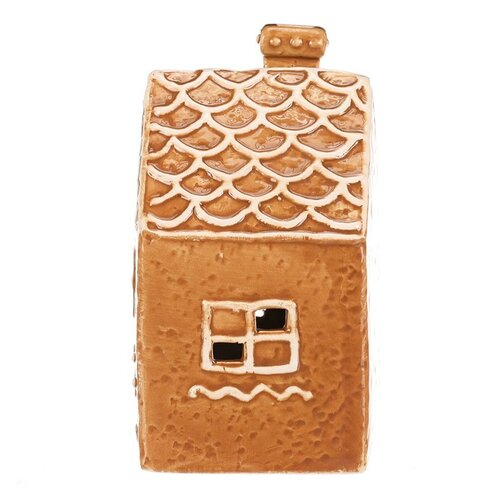 Keramický perníkový domček LED, hnedá