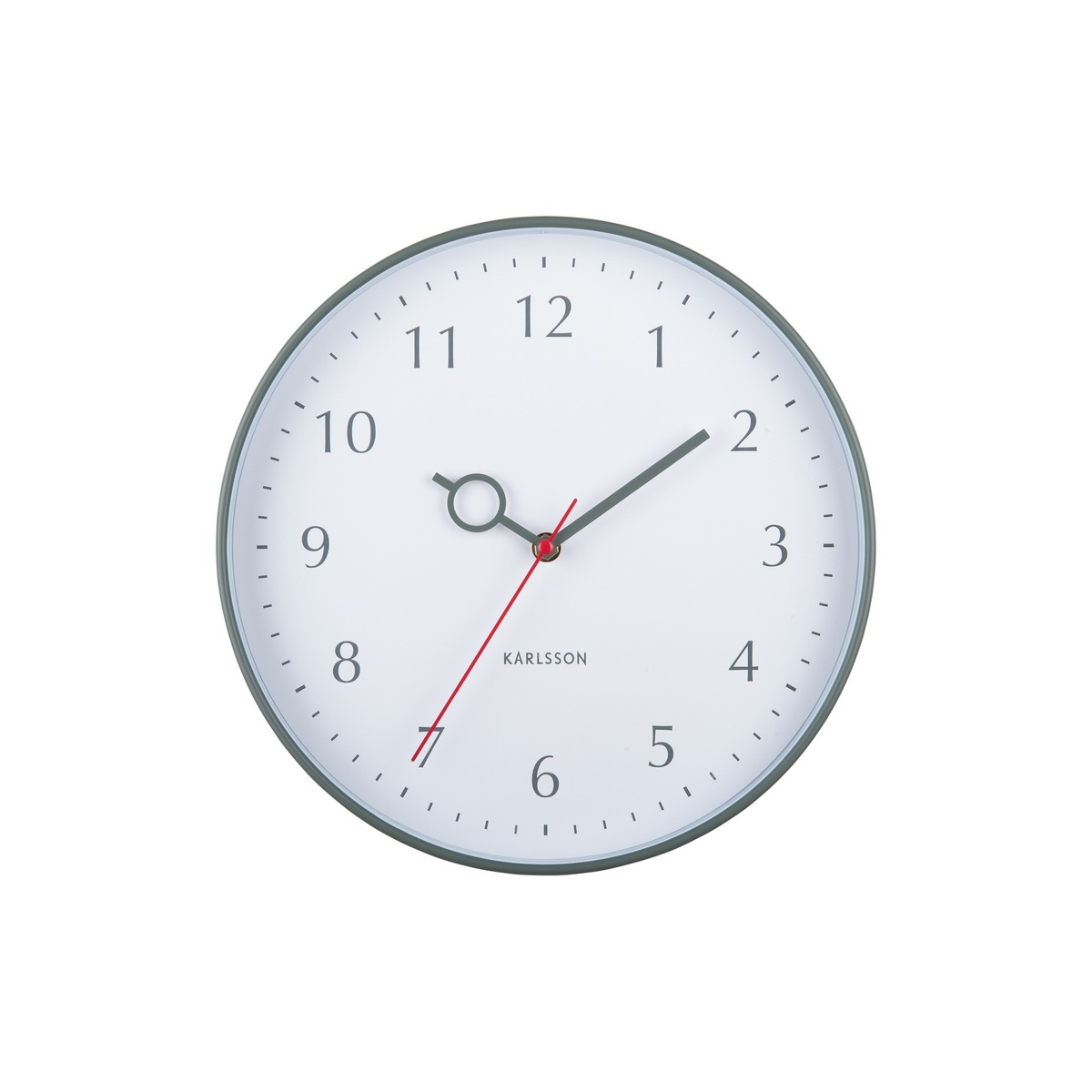 Karlsson 5992GR dizajnové nástenné hodiny zelená, pr. 30 cm
