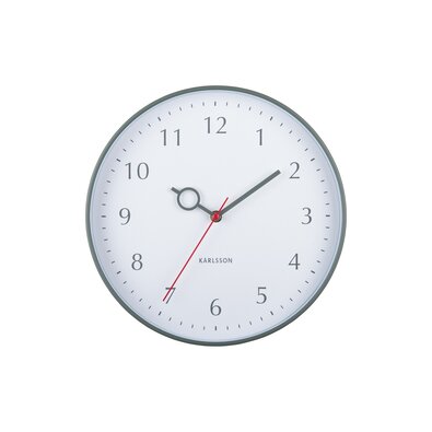 Karlsson 5992GR designové nástěnné hodiny zelená, pr. 30 cm