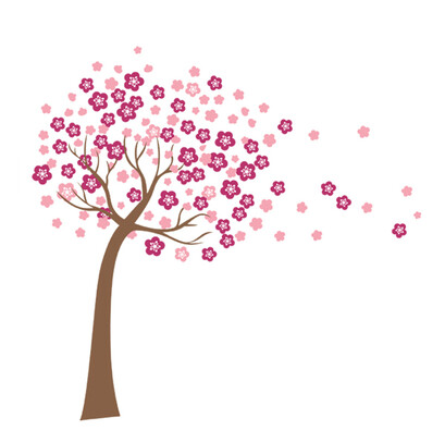 Naklejka dekoracyjna Kwitnące drzewo