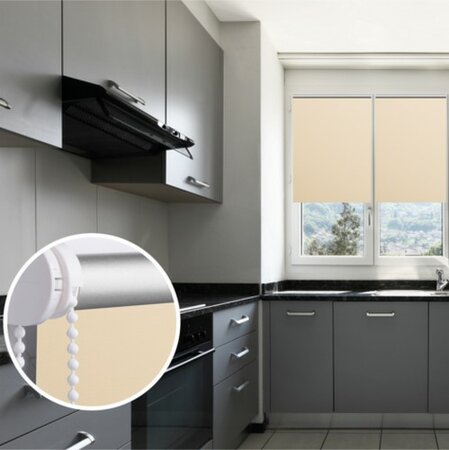 Рулонна штора Thermo бежева, 57 х 150 см