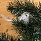 Karácsonyfa dísz madár ezüst, 21 cm