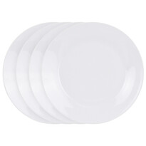 4-częściowy komplet talerzy płytkich White, 24 cm 4-częściowy komplet talerzy płytkich White, 24 cm