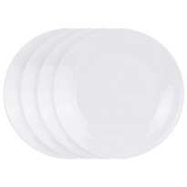 4dílná sada mělkých talířů White, 24 cm