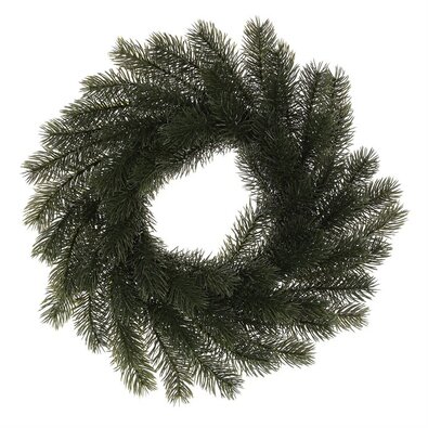 Umělý smrkový věnec, pr. 30 cm, tm. zelená