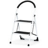 4Home Klappbare Trittleiter aus Stahl Steps