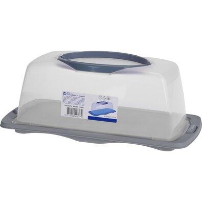 Vas de servit desert cu capac , 40 x 20 x 15 cm,gri