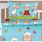 Bellatex Baby pościel z krepy Agata Sheepniebieska, 90 x 135 cm, 45 x 60 cm