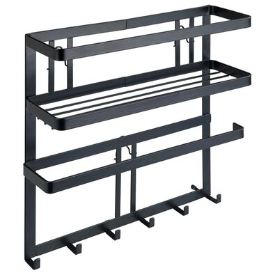 Wenko Multifunktionales Küchenregal mit Haken Gala, 33 x 9 x 30 cm