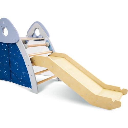 Hape Detská drevená preliezačka s rebríkom a šmýkačkou 4v1