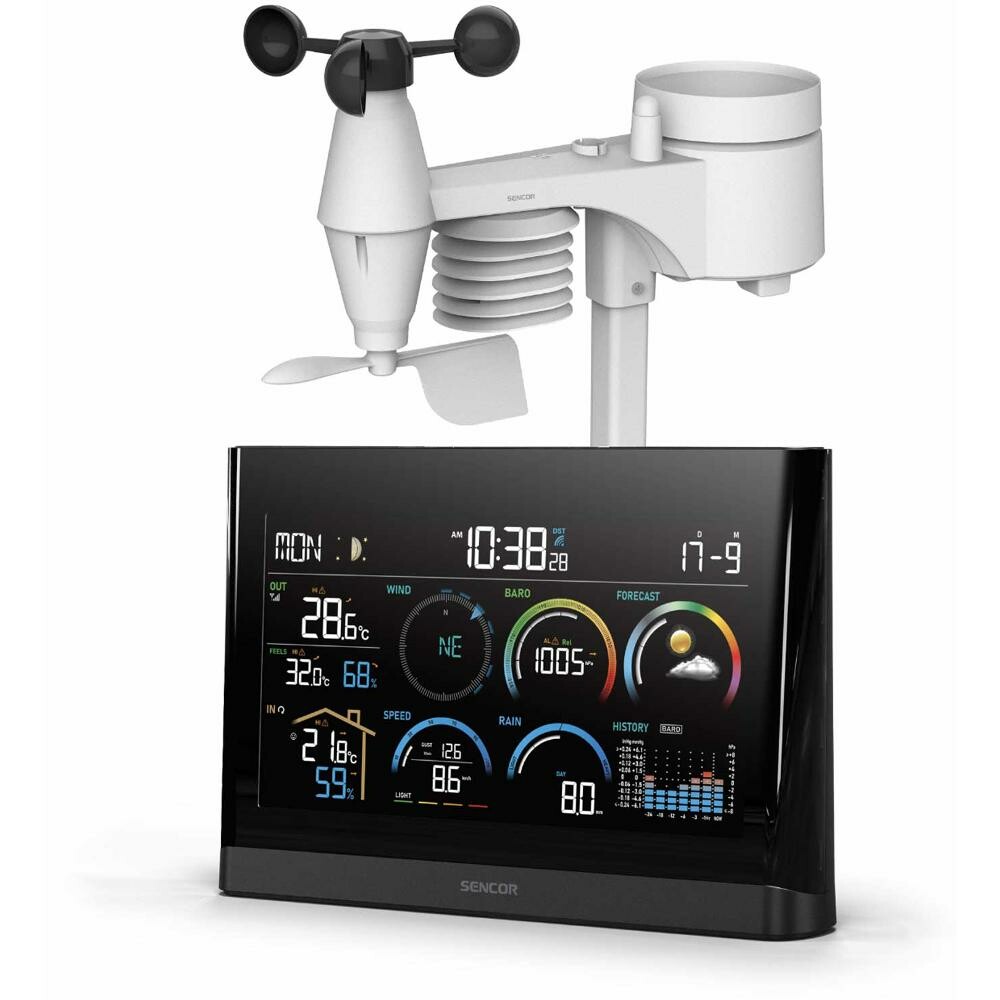 Sencor SWS 11000 Prof. meteorologická stanica s bezdr. snímáčom 5v1