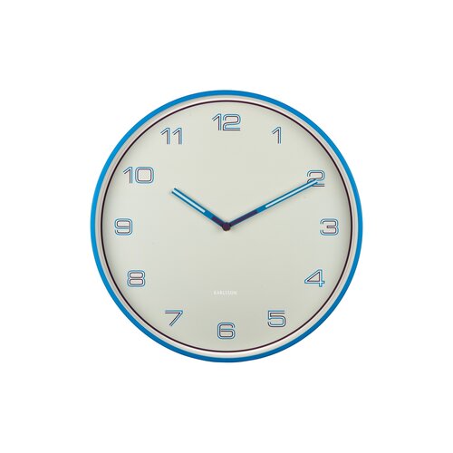Karlsson 6013BB dizajnové nástenné hodiny modrá, pr. 40 cm