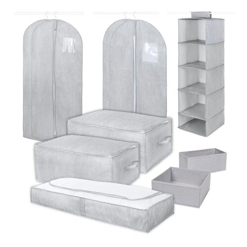 Set de huse de depozitare Compactor,organizatoare pentru textile Boston, 10 buc