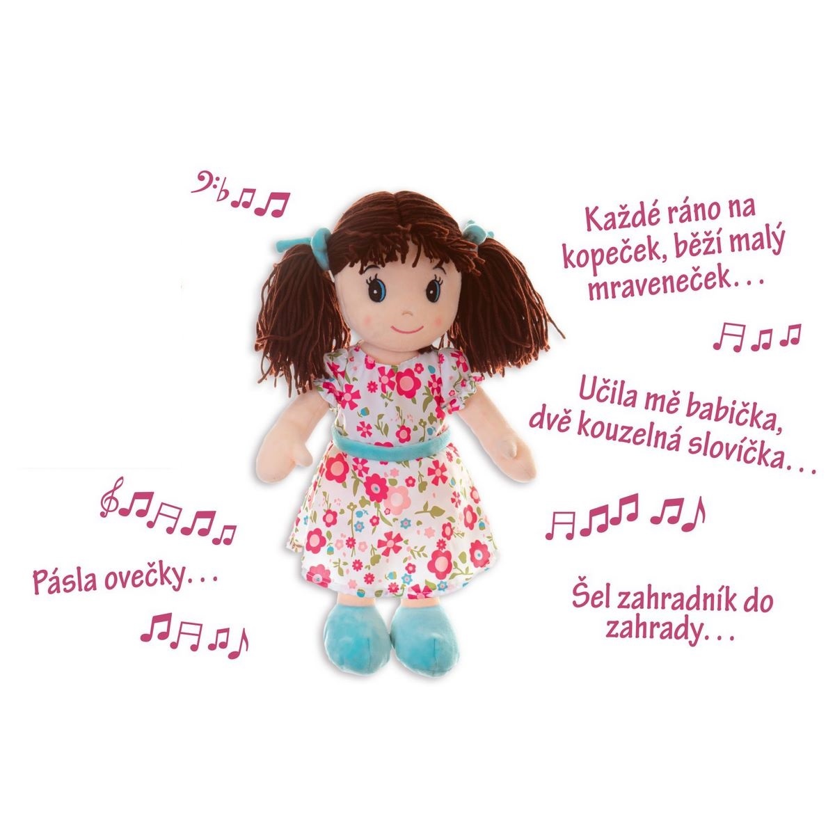 Levně Teddies Hadrová panenka Ema, 40 cm