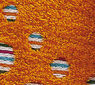 osuška s kruhmy, 70 x 140 cm, oranžová, žltá, 70 x 140 cm