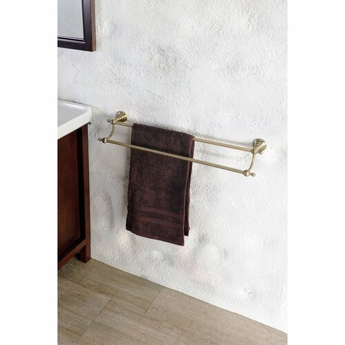 SAPHO 1318-11 Gyémánt dupla törülközőtartó 60 cm,bronz termék 2. képe