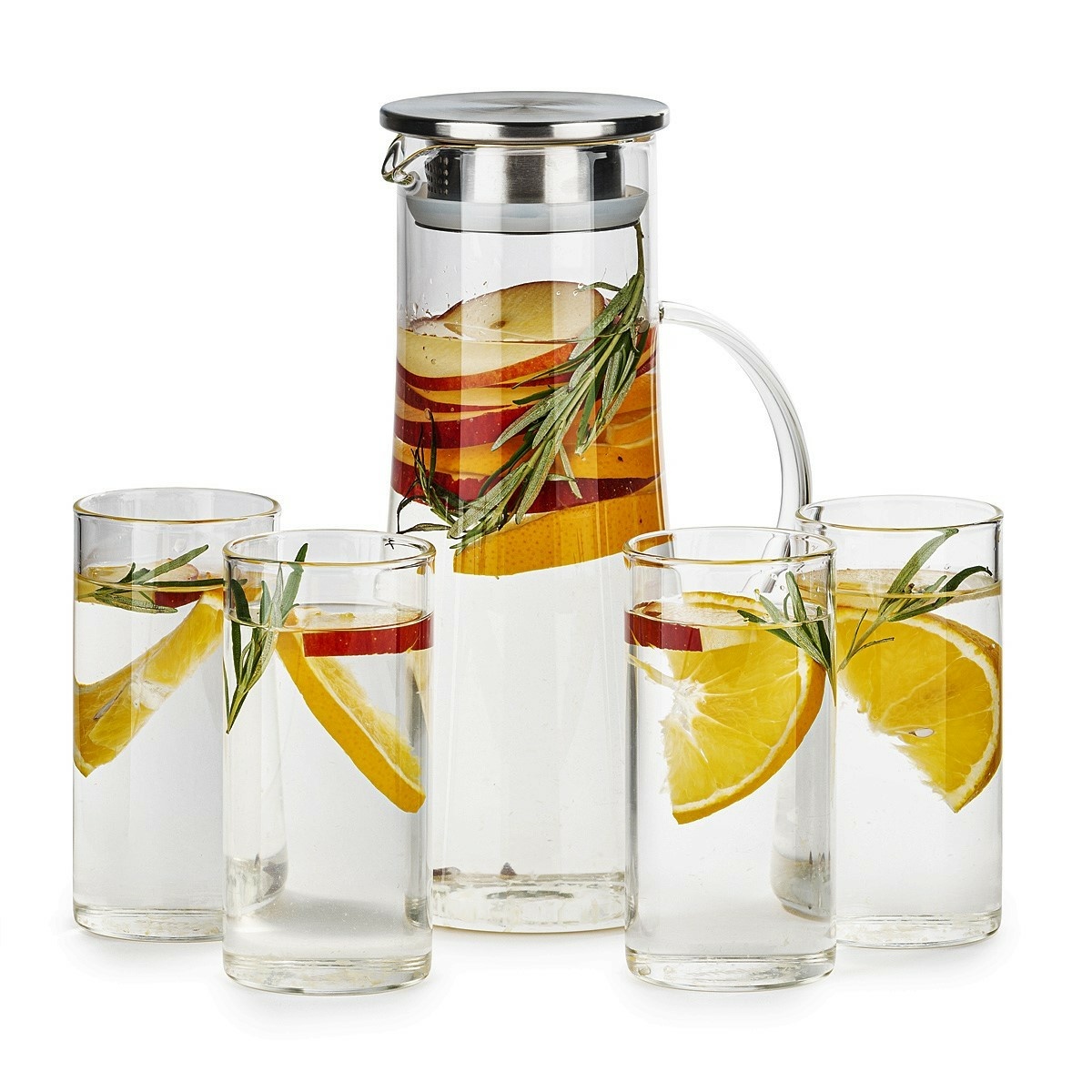 Set carafă și 4 pahare 4Home Summer Hot&Cool