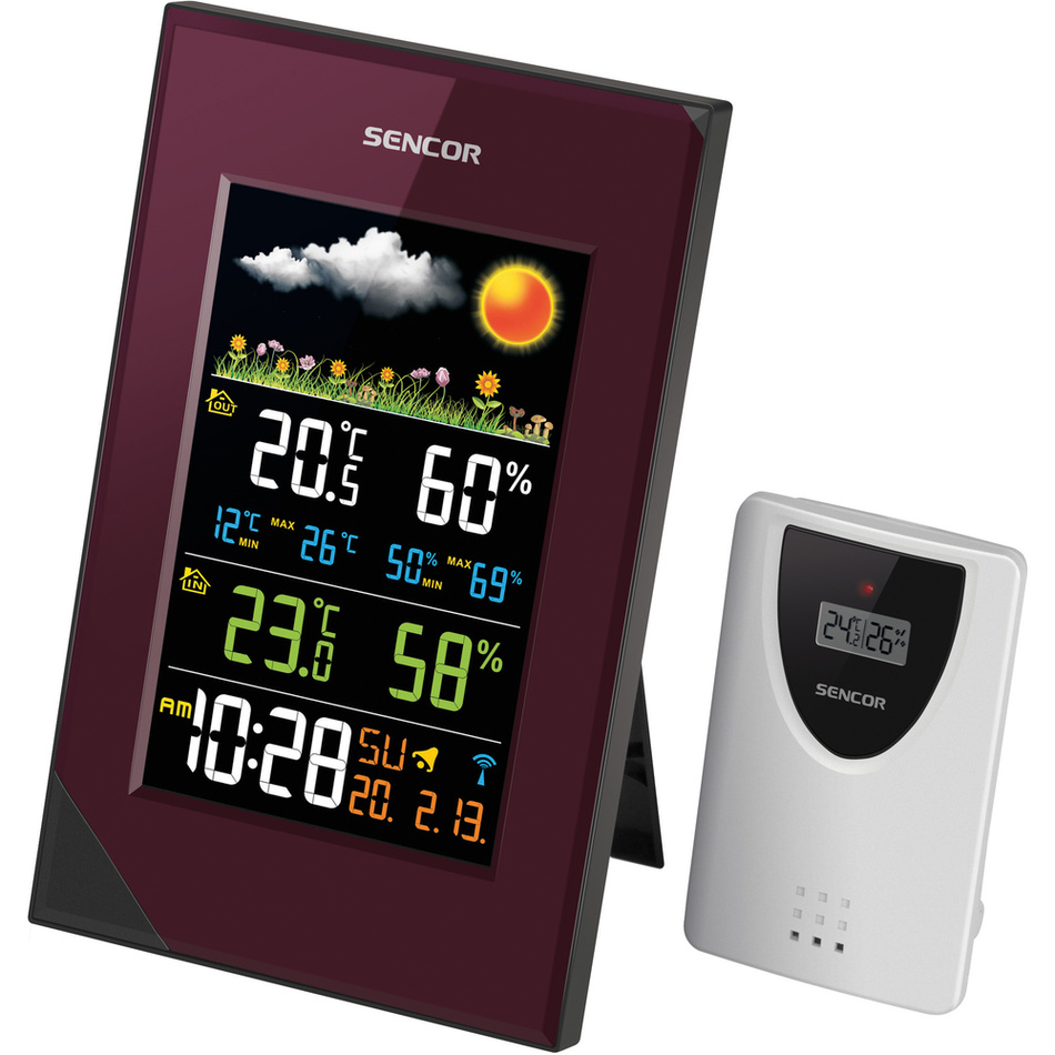 Sencor SWS 280 Meteorológiai állomás színes LCD-kijelzővel