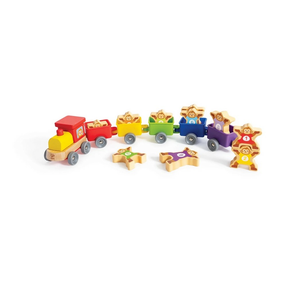Hape vonat majmokkal és számokkal