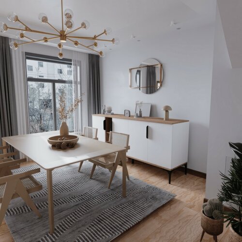 Dulap Tarz Oak and White