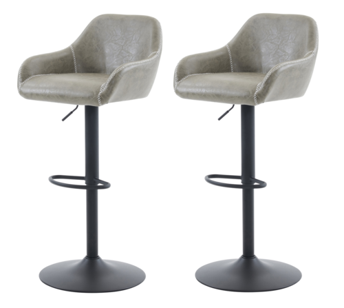 Sada barových stoličiek B-716 GREY3, 2 ks