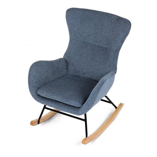 Fotel bujany BLUE2, niebieski