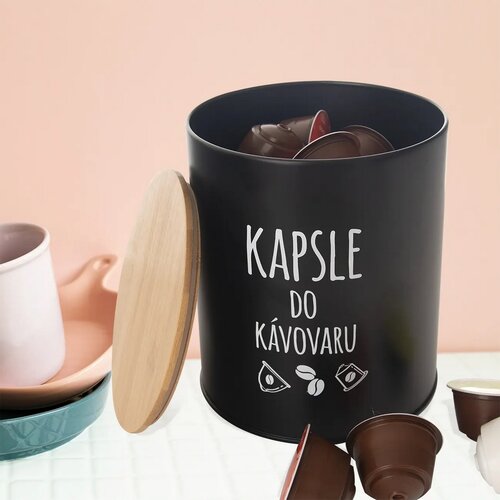 Orion Pločevinka za kapsule za kavni aparat, ČRNA
