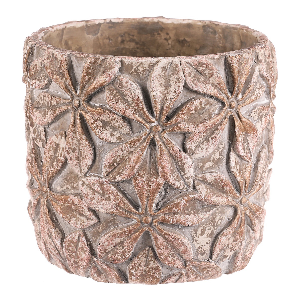 Betonowa donica Flower L, 18 x 16 cm, śred. 18 cm